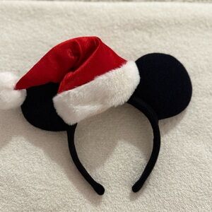 Disney  Santa Hat Mickey Ears Headband